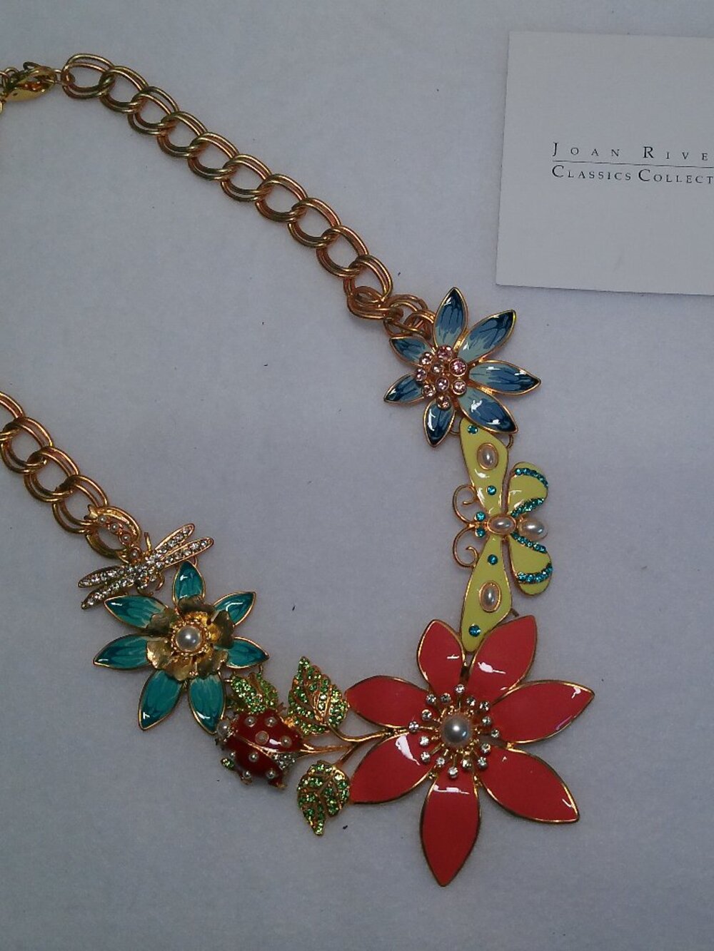 Necklace & Bracelet Joan Rivers Limited Edition Garden Enamel Bib Necklace